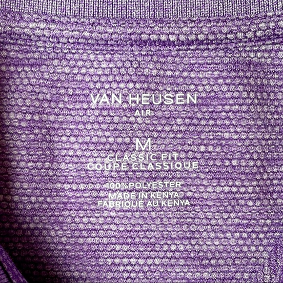 Men’s Van Heusen Air Golf Polo Shirt Purple - Medium - Picture 6 of 6